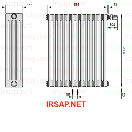 Радиатор IRSAP Tesi 52000/13 T52 CL 01